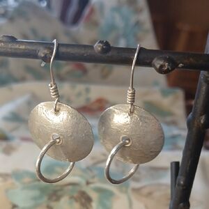 999 Silver Dangle Earrings